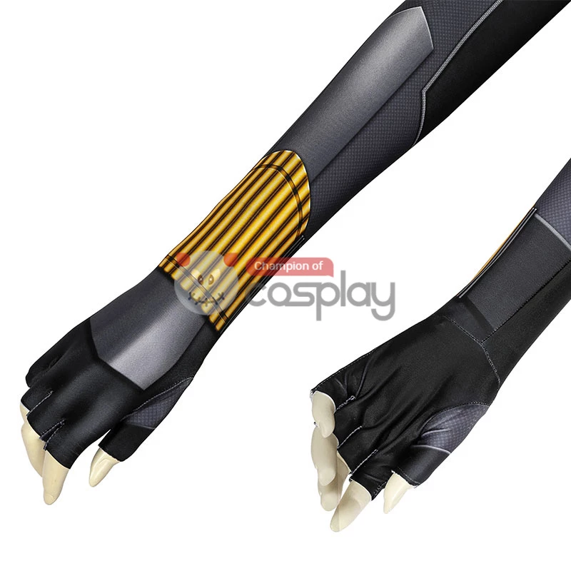 Natasha Romanoff Black Jumpsuit 2020 Movie Black Widow Cosplay Costume 9 Natasha Romanoff Black Jumpsuit 2020 Movie Black Widow Cosplay Costume - Image 7