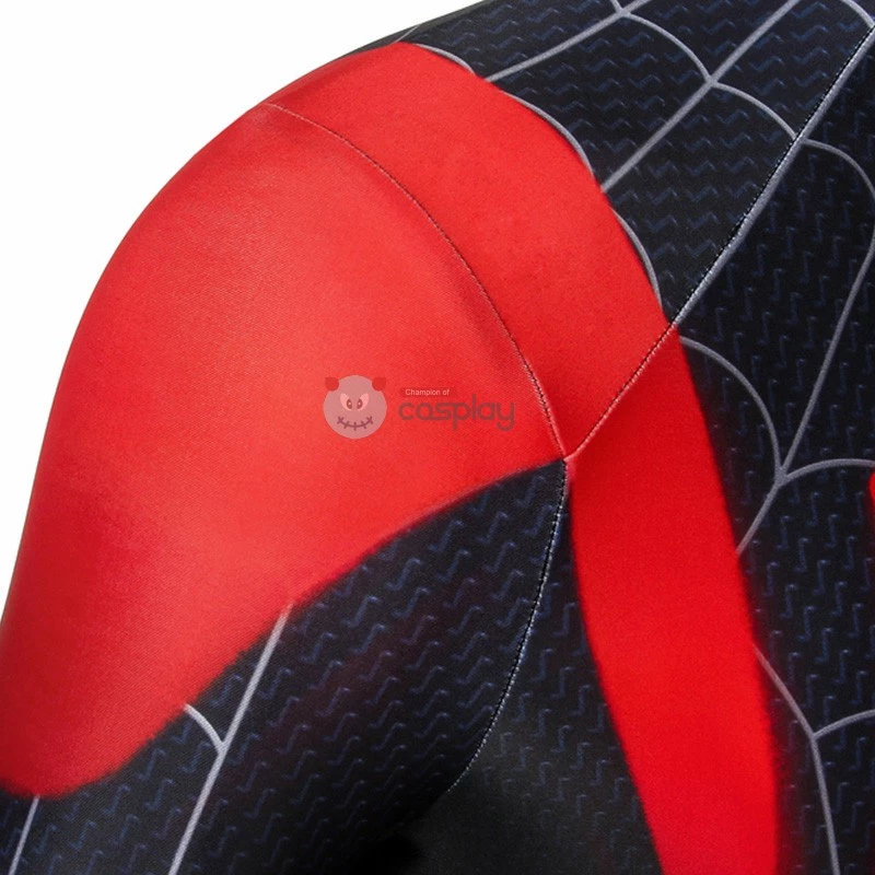 Miles Morales Costume Spider-Man Into The Spider-Verse Cosplay Costume 9 Miles Morales Costume Spider-Man Into The Spider-Verse Cosplay Costume - Image 7
