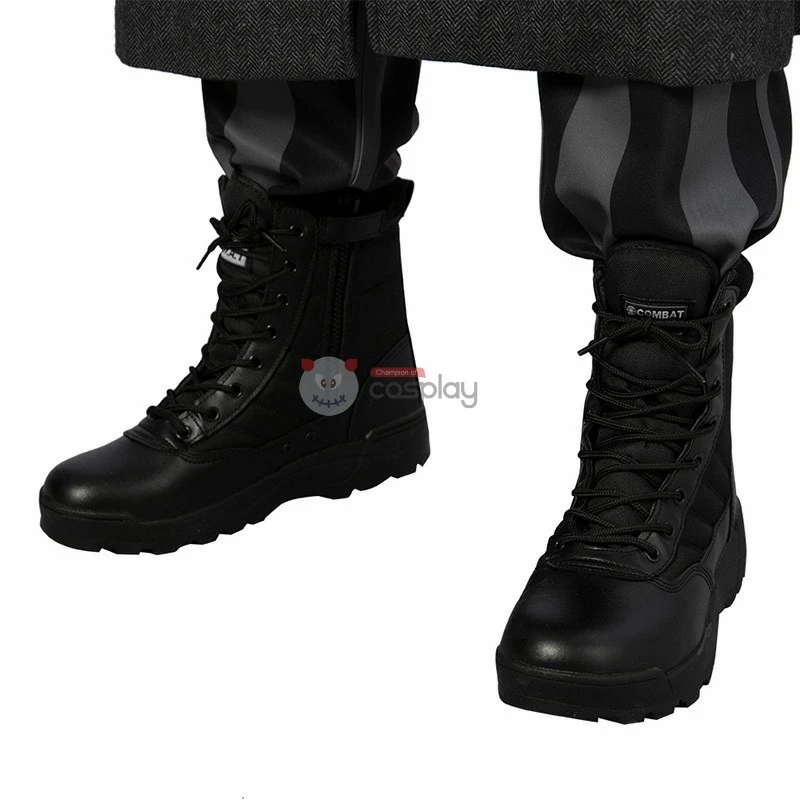 Spider Man Noir Costume Spider Man Into The Spider Verse Noir Cosplay Costume 10 Spider Man Noir Costume Spider Man Into The Spider Verse Noir Cosplay Costume - Image 8