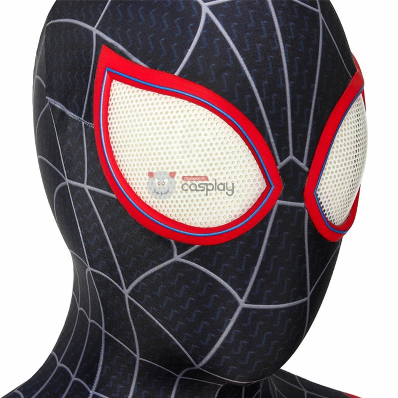 Miles Morales Costume Spider-Man Into The Spider-Verse Cosplay Costume 10 Miles Morales Costume Spider-Man Into The Spider-Verse Cosplay Costume - Image 8