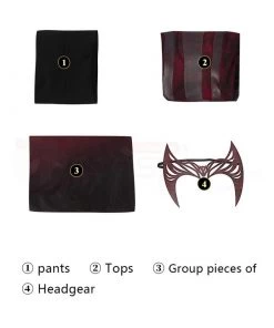 Wanda Maximoff Costume Doctor Strange in the Multiverse of Madness Scarlet Witch Cosplay Suit -Ultimate Cosplay Store 8 800x800 163