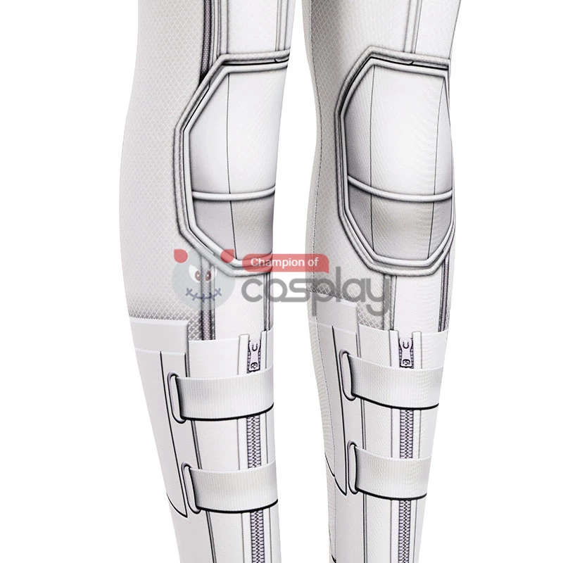 Natasha Romanoff White Jumpsuit 2020 Movie Black Widow Cosplay Costume 12 Natasha Romanoff White Jumpsuit 2020 Movie Black Widow Cosplay Costume - Image 10