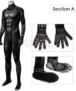 Black Panther Jumpsuit T'Challa Cosplay Costumes -Ultimate Cosplay Store C5 800x800 1