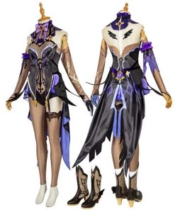 Fischl Costume Genshin Impact Mace Cosplay Suit