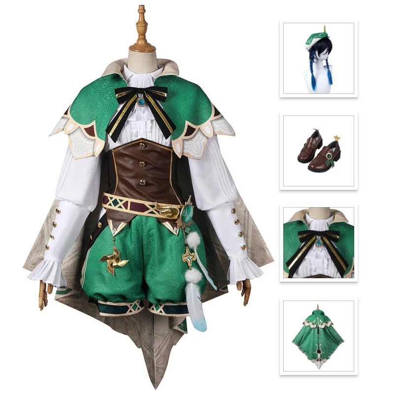Venti Costume Genshin Impact Cosplay Suit 3 Venti Costume Genshin Impact Cosplay Suit