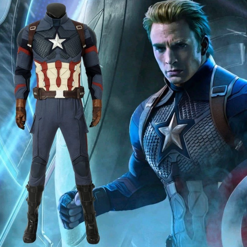 Captain America Costumes Avengers-Endgame Steve Rogers Cosplay Costumes 14 Captain America Costumes Avengers-Endgame Steve Rogers Cosplay Costumes - Image 12