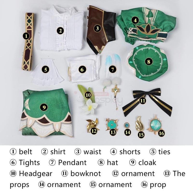 Venti Costume Genshin Impact Cosplay Suit 25 Venti Costume Genshin Impact Cosplay Suit - Image 23